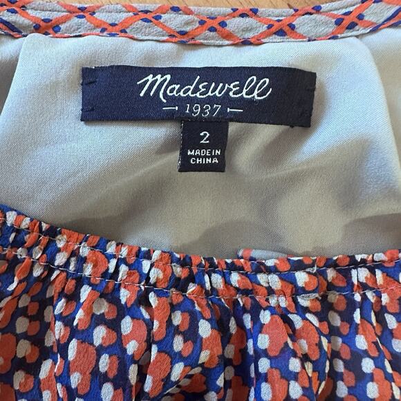 Madewell 100% silk tunic‎ dress sz 2 - Picture 3 of 7